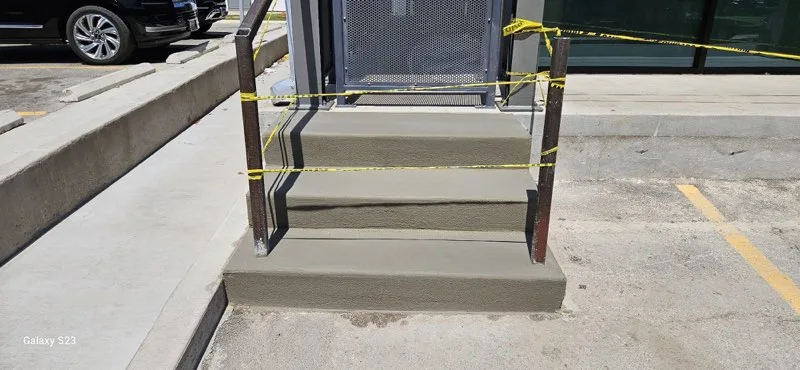 Entry step replacement by Lucky&rsquo;s Concrete in Leander